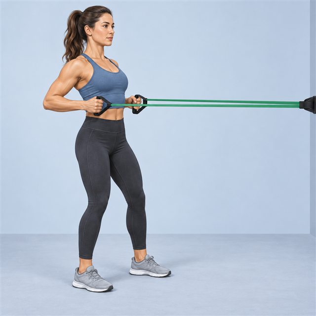 Resistance-band row — Push / Pull / Legs ×2