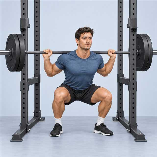 Back squat — Push / Pull / Legs ×2