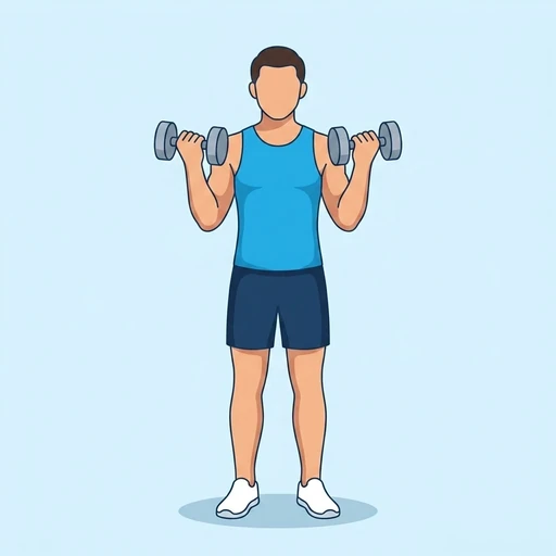 Dumbbell biceps curl — Push / Pull / Legs ×2