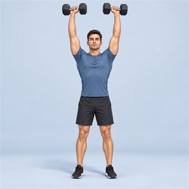 Overhead press — Push / Pull / Legs ×2