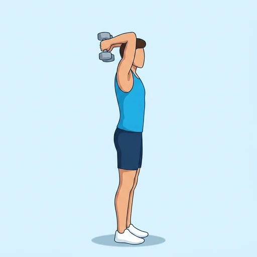 Dumbbell triceps extension — Push / Pull / Legs ×2